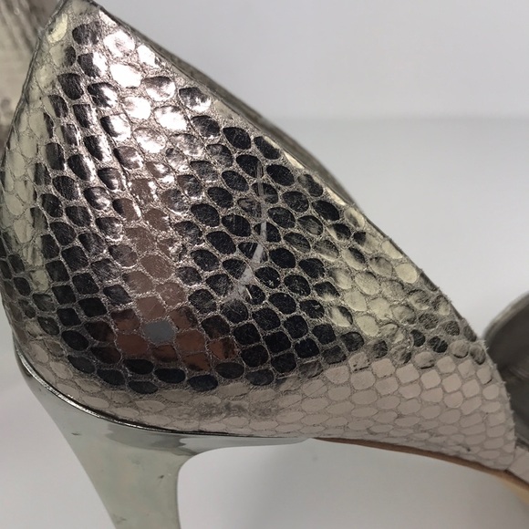 BCBGMaxAzria Osario Metallic Leather Platform Heel - Picture 11 of 11